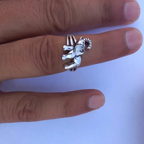 Miniatura 3 de Elephant Animal Ring New 925 Sterling Silver Plated Band Lucky Elephant Ring
