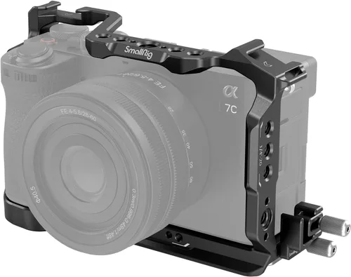 Kit de Jaula SmallRig para Sony A7C II / A7CR con Abrazadera de Cable para HDMI, Jaula de Video Completa para Vlog para Sony Alpha 7C II/Alpha 7CR