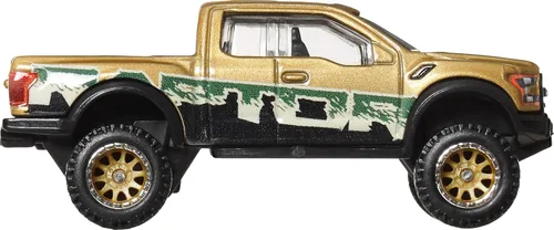 Miniatura 3 de Hot Wheels Premium Car Culture Off Road 1:64 Escala fundida a presión 2017 Ford F-150 Raptor Vehículo con neumáticos reales Riders y cuerpo