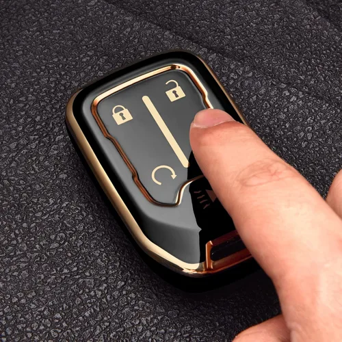 Miniatura 5 de ELOHEI Funda para llavero para Chevy, accesorios de funda para llavero para Chevrolet Silverado Suburban Tahoe GMC Acadia Sierra Terrain Yukon