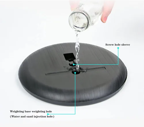 Miniatura 6 de Soporte para letrero de pie con pedestal ajustable de 11 x 17 pulgadas, marco abierto de aluminio a presión para letrero de visión vertical