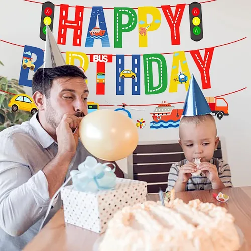 Miniatura 6 de Cartel de feliz cumpleaños de perro azul con estampado de pata de perro, decoración de fiesta de cumpleaños de perro, fiesta temática de baby