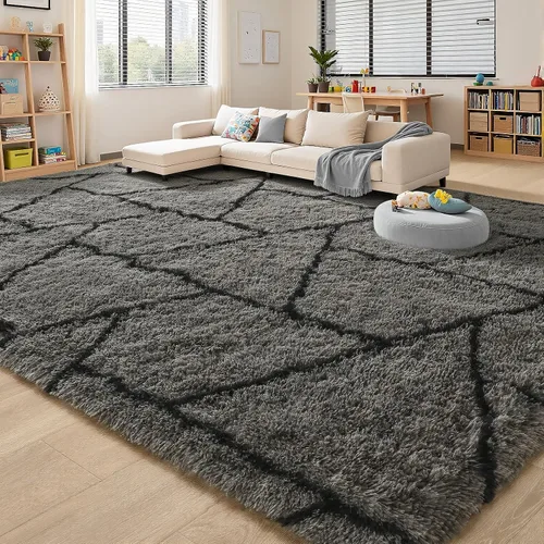Miniatura 13 de Alfombras de Pasillo Suaves de Color Azul Marino para Dormitorio, Alfombra de Cabecera de 2x6 pies, Alfombras Esponjosas de Felpa, Alfombra de Área