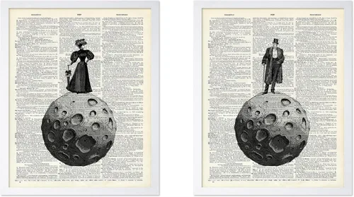 Miniatura 35 de Poster Master Póster de Arte del Diccionario - Impresión Retro de Mujer Soldadora - Arte de Sándwich de Queso a la Parrilla - Regalo para Ella