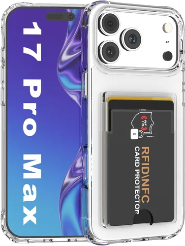 Miniatura 24 de 【Actualización】 Funda tipo cartera transparente para iPhone 13, antiamarilleo, delgada, parachoques de TPU + funda trasera de policarbonato con 2