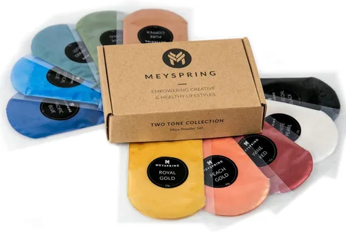 MEYSPRING Two Tone Collection - Polvo de mica para resina epoxi - Nueva generación de pigmentos de color de resina epoxi - Polvo de pigmento 100%
