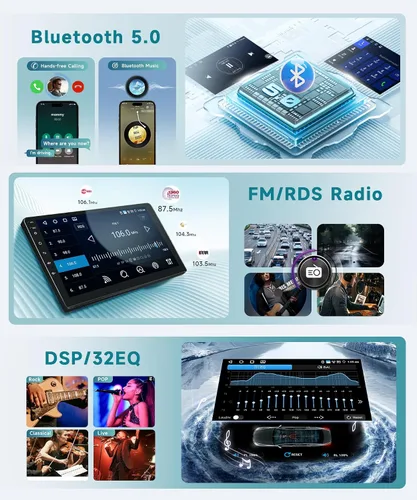 Miniatura 5 de 4G+64G para Ford F-150 2009-2012 Actualización de radio de coche con DSP inalámbrico Carplay Android Auto, Sellrich 9 pulgadas 1280P pantalla táctil