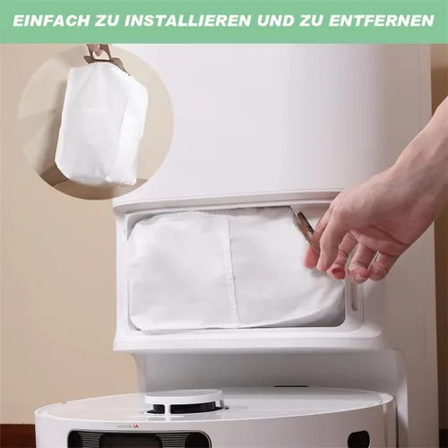 Miniatura 6 de Bolsa para el polvo compatible con Dreametech D10 Plus Robot Aspirador Bolsas Accesorios para recoger basuras Paquete de 6