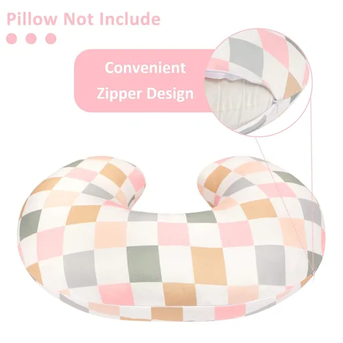 Miniatura 3 de DILIMI Funda de almohada de lactancia, funda elástica extraíble para almohadas de lactancia, funda ultra suave y cómoda para bebé niña y niño