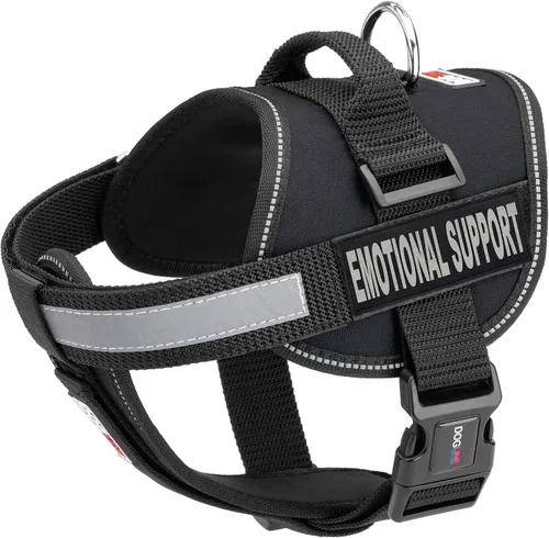 Miniatura 9 de Dogline Unimax - Arnés de chaleco multiusos Unimax para perros y 2 parches de soporte emocional extraíbles con respaldo de velcro
