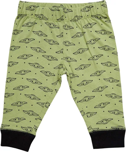 Miniatura 3 de STAR WARS The Mandalorian Baby Boys - Conjunto de ropa para niños con mameluco, pantalones y sombrero, ropa de bebé de Baby Yoda