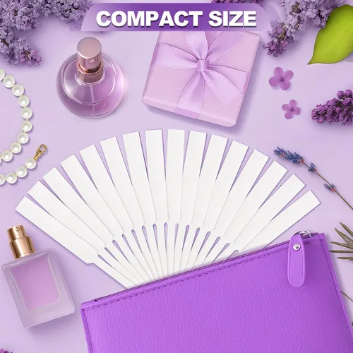 Miniatura 6 de 500 piezas de tiras para prueba de perfume, tiras de prueba de fragancia premium y multiusos, papel de muestra para prueba de aroma de perfume