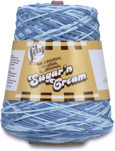 Miniatura 11 de Lily Sugar N Cream - Ovillos de hilo negro - 1 paquete de 14oz/400g - Algodón - #4 Mediano - 640 metros - Para tejer/croché