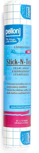 Pellon 841 Estabilizador Stick-N-Tear 12in x 6 yd Paquete