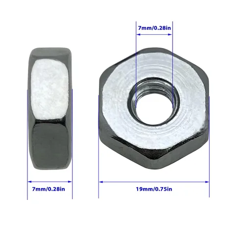 Miniatura 2 de 5 Piezas de Tuerca de Barra de Engranaje de Reemplazo para Motosierra STIHL Tuerca de Barra de Reemplazo para Motosierra Stihl MS240 MS260 MS270