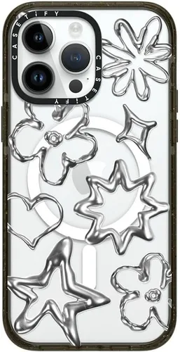 Miniatura 81 de CASETiFY Impact - Funda para iPhone 13 [protección contra caídas de 6.6 pies/compatible con Magsafe] Black Kingsnake, color negro transparente