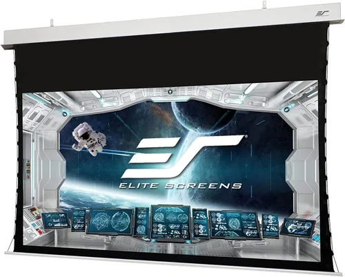 Miniatura 15 de Elite Screens Evanesce Tab-Tension B, pantalla de proyección de 110 pulgadas 16:9, 4K / 8K HD, pantalla de proyección eléctrica con tensión de Blanco
