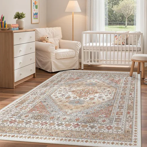 Miniatura 9 de zesthome Alfombra 4x6 - Alfombra Resistente a Manchas Lavable, Alfombras con Respaldo Antideslizante para Sala de Estar, Alfombras Pequeñas de Área
