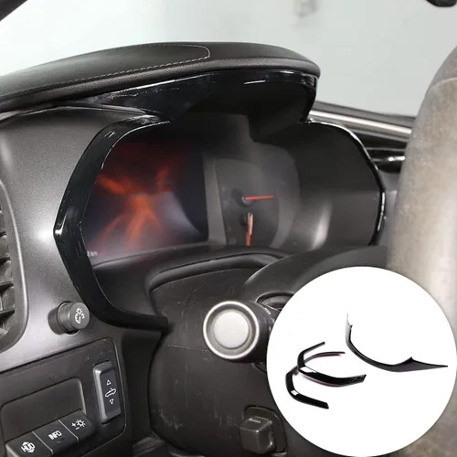 Miniatura 8 de Tiras de ajuste para panel de instrumentos de tablero de instrumentos, ABS, 3 unidades, compatibles con Corvette C7 Stingray 2014-2019, accesorios