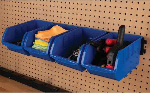 Miniatura 6 de Performance Tool W5196 Bandejas de almacenamiento grandes apilables de 4 piezas (9.25 x 6 x 5 pulg.)