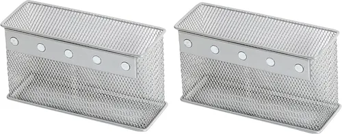 Miniatura 11 de Ybm Home Soporte magnético para lápices, organizador de malla de alambre con imanes fuertes, excelente para pizarras, refrigerador y taquilla, 1
