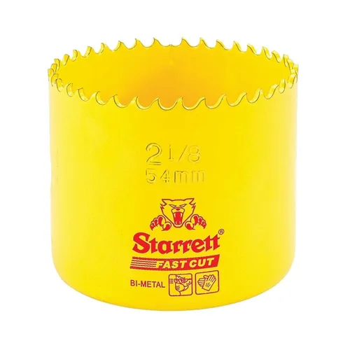 Miniatura 9 de Starrett FCH0100-G - Sierra de agujero recto de corte rápido bimetálica con dientes HSS resistentes a la abrasión, ideal para cortar metal, acero
