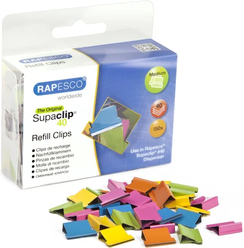 Miniatura 2 de Rapesco Repuestos multicolores Supaclip #40 y 150 (1299)