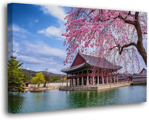 Miniatura 18 de SpiritualHands Lienzo decorativo para pared, diseño de lugares famosos del patrimonio mundial, carteles enmarcados escénicos, paisajes modernos, 03