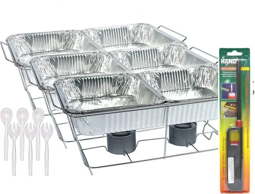 Miniatura 2 de El kit de servicio de fiesta de 24 piezas incluye kits de rozaduras y utensilios de servir para todo tipo de fiestas y eventos Juego de fiesta