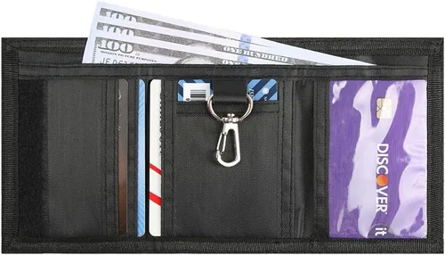 Miniatura 8 de Lamiza Billetera de lona para niños, niñas y adolescentes, billetera de lona para niños, bonitas carteras con cremallera para jóvenes con bolsillo