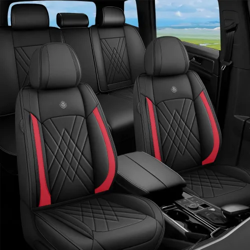 Miniatura 18 de Fundas de Asientos Compatibles con Toyota Corolla 2015-2026 Funda de Asiento de Automóvil de Cuero, Elegante Impermeable Transpirable Fácil