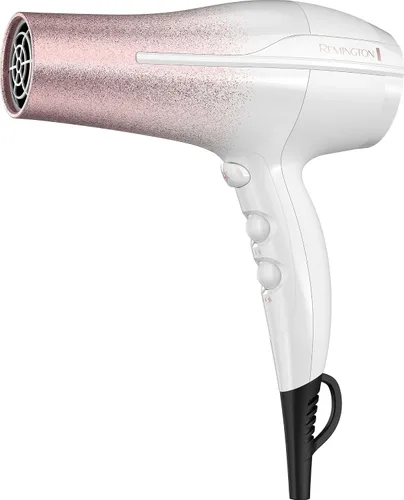 Remington D5952 - Secador de pelo de secado rápido de titanio, 1875 vatios, 3 ajustes de calor + 2 velocidades, tiro frío, concentrador incluido