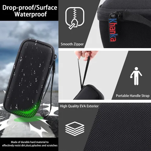 Miniatura 5 de khanka Hard Travel Case Replacement for Sonos Roam 2 / Sonos Roam Portable Smart Bluetooth Speaker
