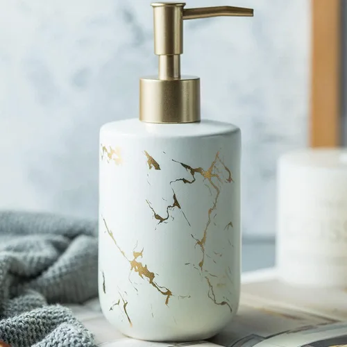 Miniatura 8 de Dispensador de jabón dorado, dispensador de jabón para platos para cocina, dispensador de bomba de jabón líquido para ducha, dispensador de loción