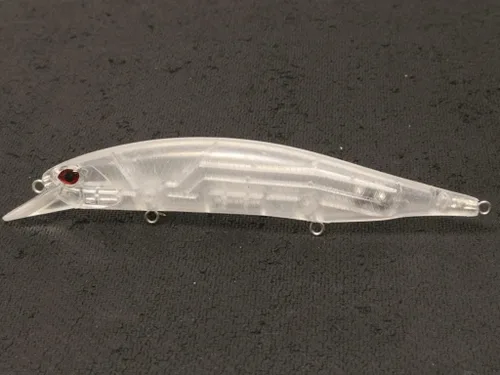 Miniatura 28 de 10 Señuelo en Blanco sin Pintar Minnow Crankbait de Agua Superior sin Labios Jerkbait Señuelos de Pesca UPM760P10