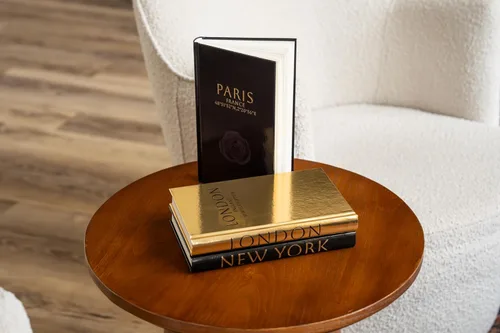 Miniatura 2 de Libros decorativos para decoración del hogar – Libros de tapa dura decorativos de exhibición de imitación para estantería – Libros decorativos