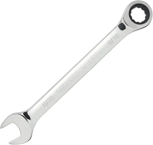 Miniatura 12 de Llave combinada de trinquete de 5/8 pulgadas SAE 72 dientes, caja de trinquete de 12 puntos, herramientas de llave de extremo abierto y extremo