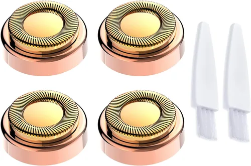Miniatura 9 de 2 cabezales de repuesto LinMei compatibles con GEN 1 Finishing Touch Flawless Removedor de pelo sin dolor para mujer con cepillos de limpieza Oro