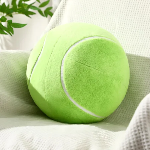 Miniatura 9 de Yousoontic Almohada de baloncesto de 10.8 pulgadas, cojín redondo esponjoso con forma de baloncesto, almohada de felpa para decoración de sofá