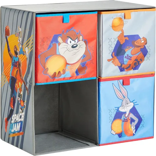 Miniatura 6 de Baby Shark - Cubby plegable de almacenamiento suave con 3 cubos plegables