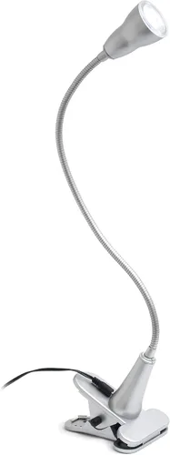 Miniatura 5 de Simple Designs LD2015-SLV 1W LED cuello de cisne Clip luz lámpara de escritorio