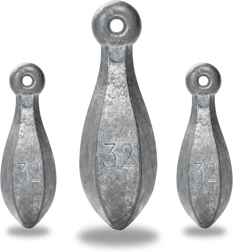 Miniatura 14 de BLUEWING Pesos de pesca Bank Sinker 1 lb/2 lb/3 lb/5 lb/6 lb Caja de Pesos de Pesca de Plomo Bullet para Agua Salada 1 oz, 2 oz, 3 oz, 5 oz, 8 oz