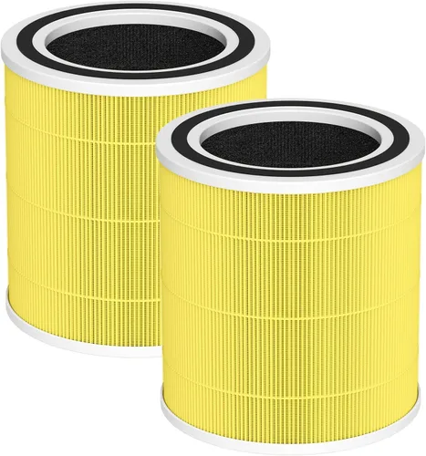 Miniatura 8 de Paquete de 2 filtros de repuesto para purificadores de aire AC400 compatibles con Purivortex AC400, filtro de repuesto AC400 para habitación grande