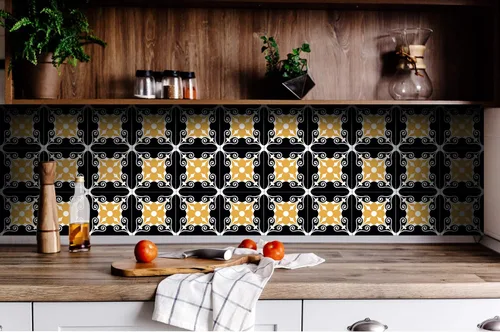 Miniatura 3 de Mi Alma - Azulejos decorativos para baño, 24 piezas, calcomanías para azulejos Talavera, fácil aplicación, diseño decorativo, ideal para baño