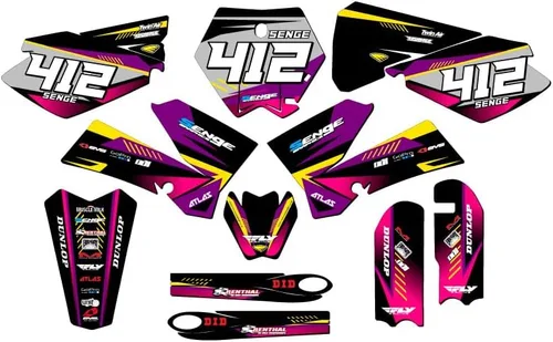 Miniatura 8 de Kit de base gráfica SX 105 Surge Black Senge 2006-2012 compatible con KTM