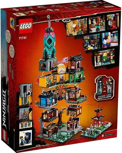 Miniatura 3 de LEGO NINJAGO Kit de Construcción NINJAGO City Gardens 71741; Set de Juego Casa Ninja con 19 Minifiguras, Nuevo 2021 (5,685 Piezas), Multicolor