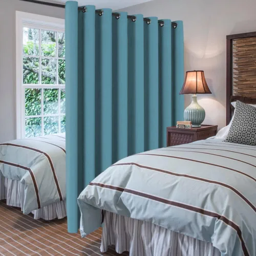Miniatura 2 de H.VERSAILTEX - Cortinas blackout con aislamiento térmico y ojales en la parte superior, para patios, puertas correderas y división de habitaciones