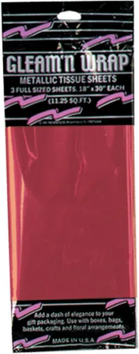Miniatura 3 de Beistle 50602-C Paquete de 3 hojas metálicas Gleam 'N Wrap, 18 pulgadas por 30 pulgadas