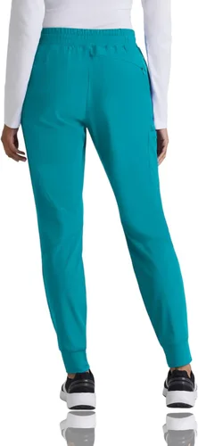 Miniatura 2 de Barco One Pantalón deportivo, pantalón quirúrgico de altura media, con tejido elástico de 4 vías y 3 bolsillos, para mujer