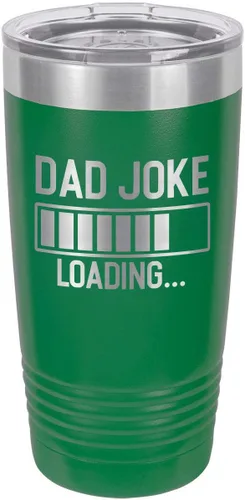 Miniatura 12 de Dad Joke Loading Purple Vaso de bebida de 20 oz con pajita Taza de viaje grabada con láser Comparar con Yeti Rambler Idea de regalo para papá